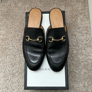 Authentic Gucci Princetown Leather Slipper.